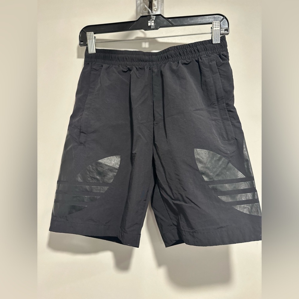 Adidas Originals SzXS tricolor Trefoil Black Running Athletic Lightweight Shorts
